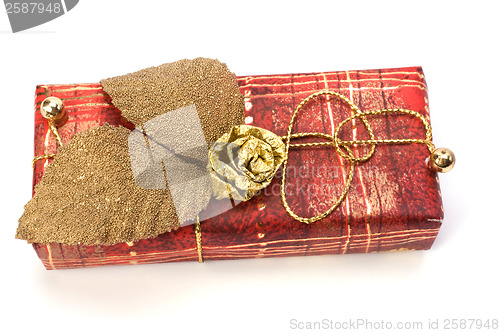 Image of gift  isolated on white background