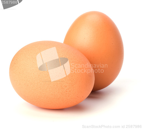 Image of eggs isolated on white background