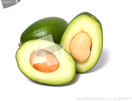 Image of avocado isolated on white background 