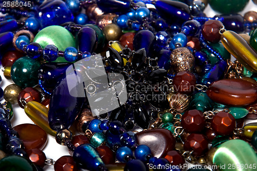 Image of colorful beads background