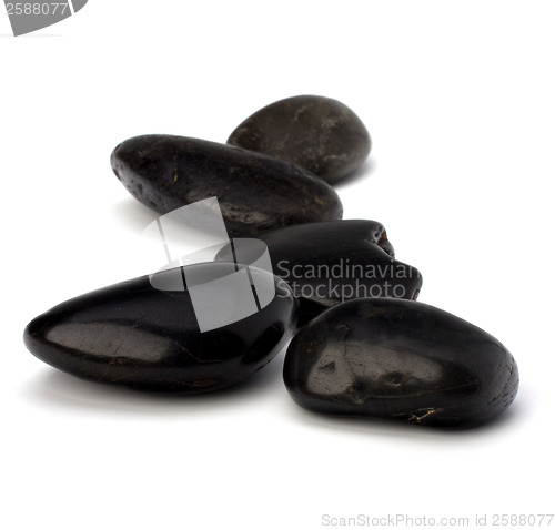 Image of zen stones isolated on the white background 