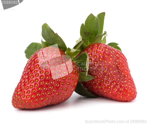 Image of Strawberries isolated on white background