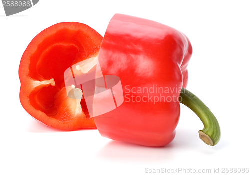 Image of sweet pepper isolated on white background 