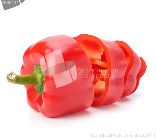 Image of sweet pepper isolated on white background 