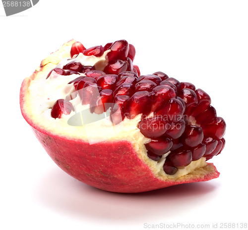 Image of pomegranate isolated on white background