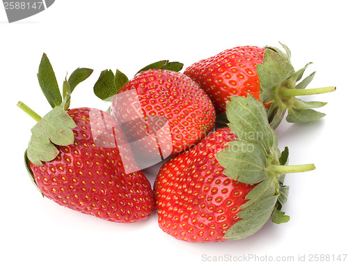 Image of Strawberries isolated on white background