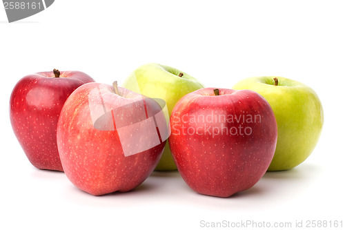 Image of apples isolated on white background