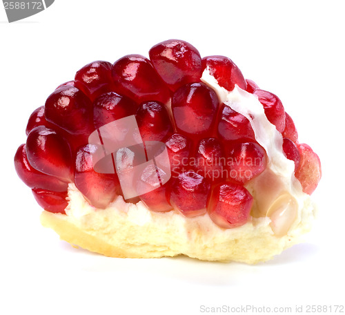 Image of pomegranate isolated on white background