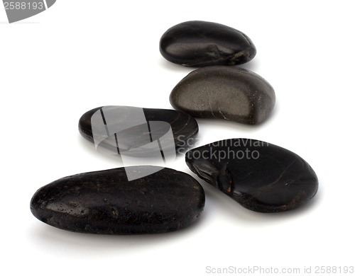 Image of zen stones isolated on the white background 