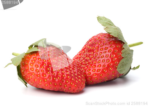 Image of Strawberries isolated on white background