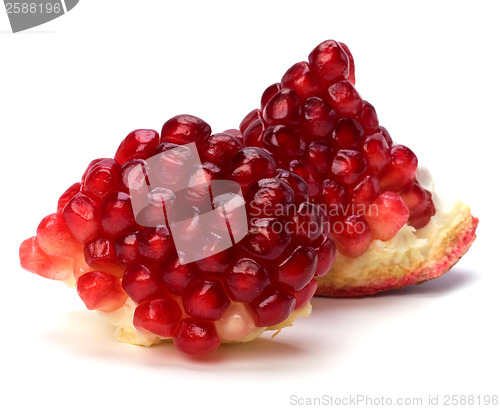 Image of pomegranate isolated on white background