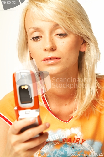 Image of women talking cell phone