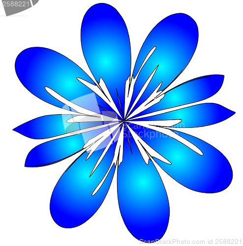 Image of raster.   stylized flower