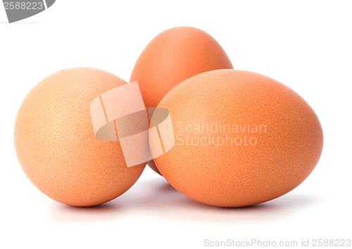 Image of eggs isolated on white background