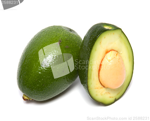 Image of avocado isolated on white background 