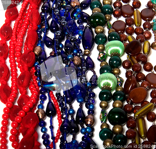 Image of colorful beads background