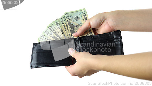 Image of Wallet with cash 