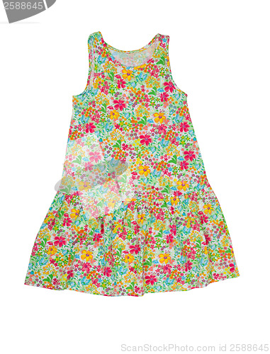 Image of baby dress with floral pattern