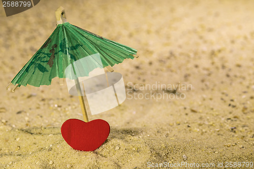 Image of Valentine on the beach