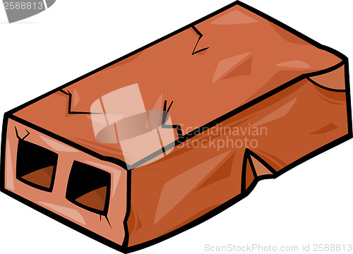 Image of old brick cartoon clip art