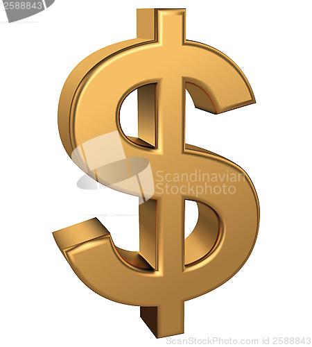 Image of Golden dollar sign