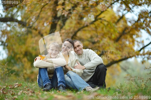 Image of Happy family in park