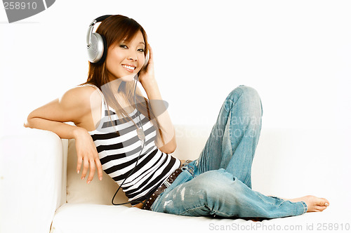 Image of Listening to the music