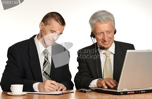 Image of Workers with laptop