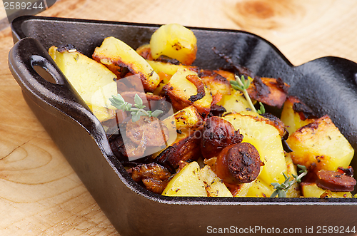 Image of Sausages and Potato Stew