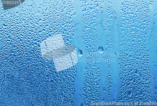 Image of Water drops on glass