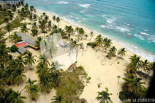 Image of Above exotic beach