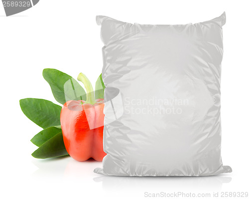 Image of White Blank Foil Food Bag