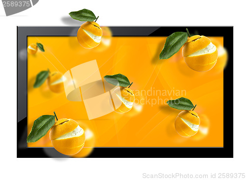Image of LCD tv screen