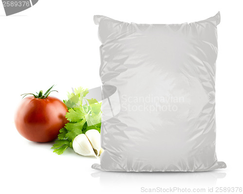 Image of White Blank Foil Food Bag