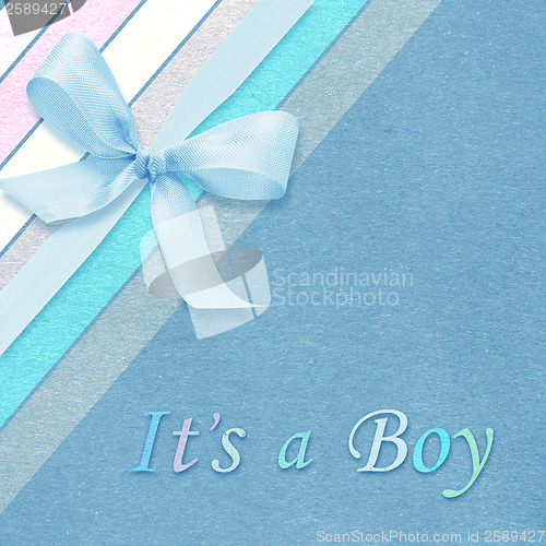 Image of Baby boy arrival card