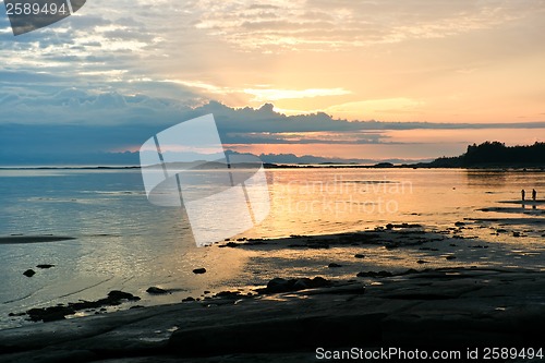 Image of Sea sunset