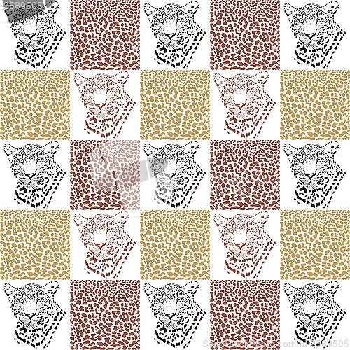 Image of Leopard patterns for textiles and wallpaper