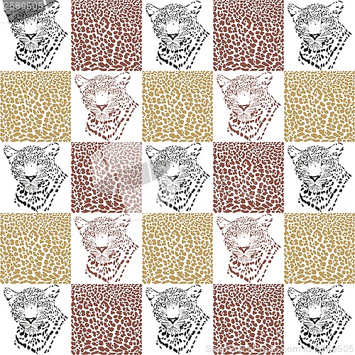 Image of Leopard patterns for textiles and wallpaper