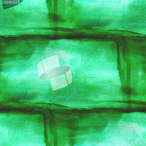 Image of abstract green watercolor, and art seamless texture hand painted