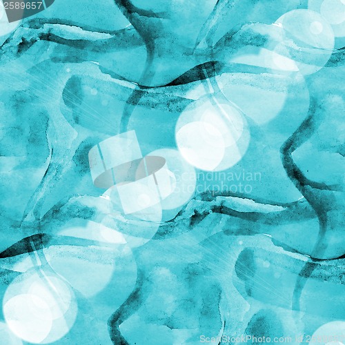 Image of bokeh abstract watercolor, blue purple and art seamless texture,