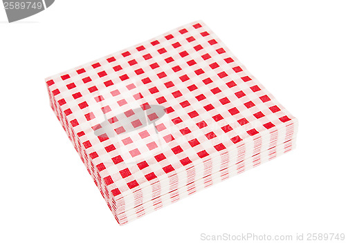 Image of Red napkins