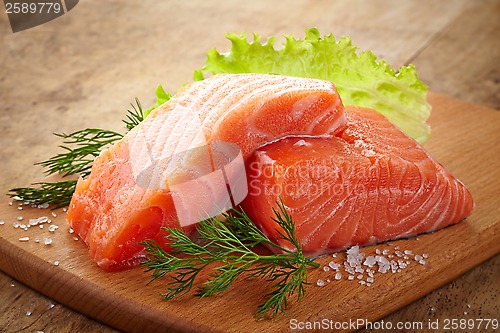 Image of fresh raw salmon