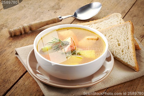 Image of bowl of fish soup