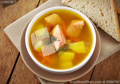 Image of bowl of fish soup