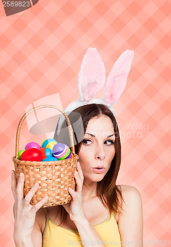 Image of Happy Easter card pink