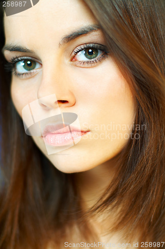 Image of Brunette model portrait