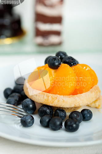 Image of blueberry cream cupcake