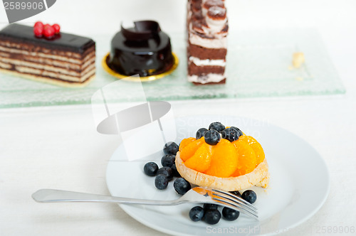Image of blueberry cream cupcake