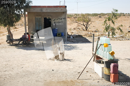 Image of Improvised gas station