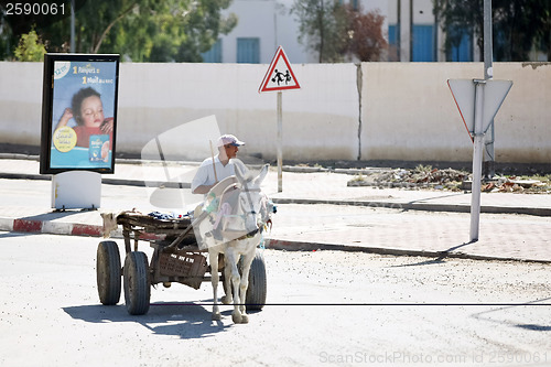 Image of The carriage on the streets of Kairouan